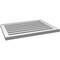 Ekena Millwork Vertical Surface Mount PVC Gable Vent: Functional, w/ 2"W x 1-1/2"P Brickmould Frame, 28"W x 20"H GVPVE28X2002SF - alternate 2